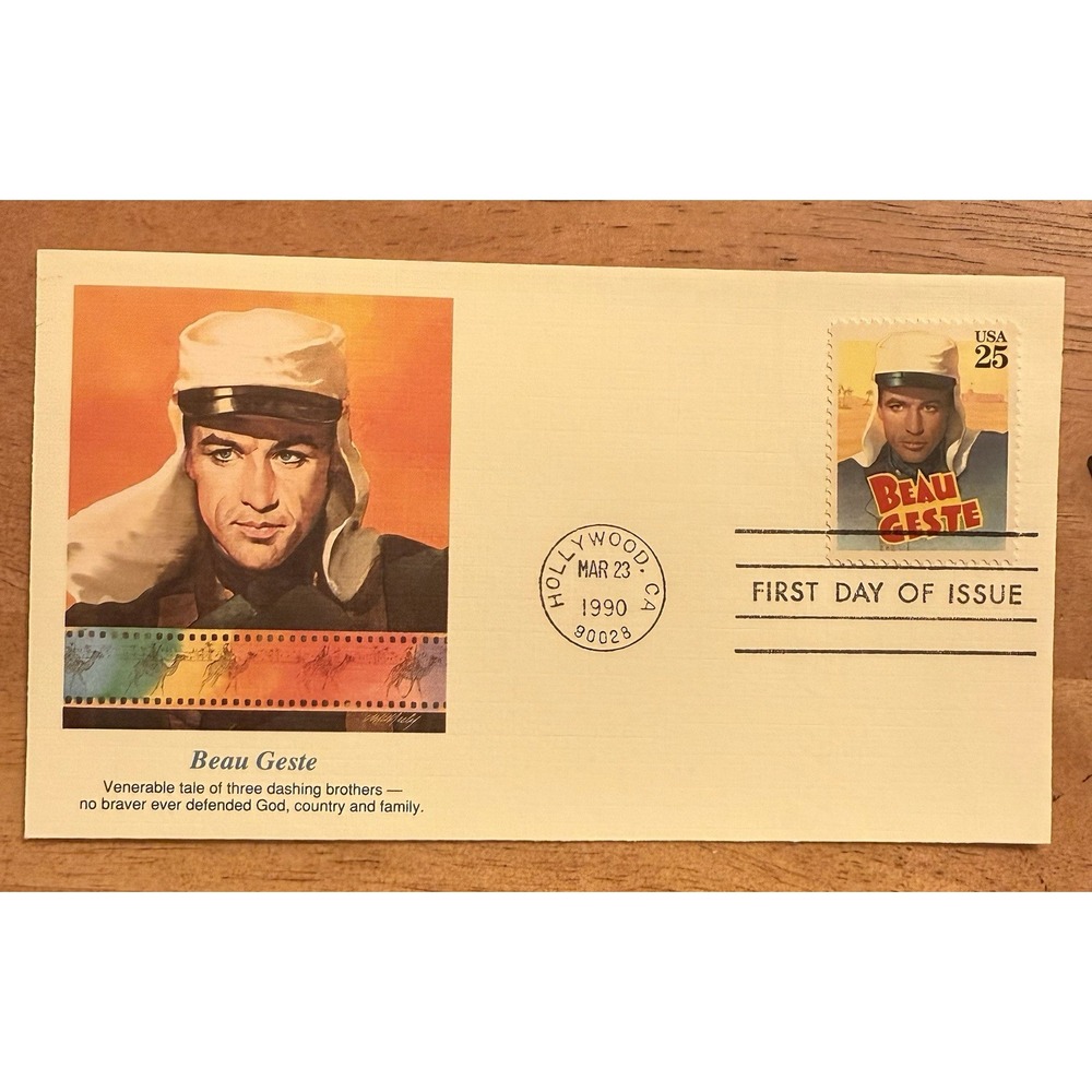 # 2447 CLASSIC FILMS, BEAU GESTE 1990 Fleetwood First Day Cover‎